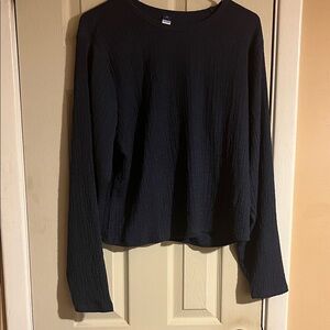 Old Navy Midnight  blue Long Sleeve Tee NWT